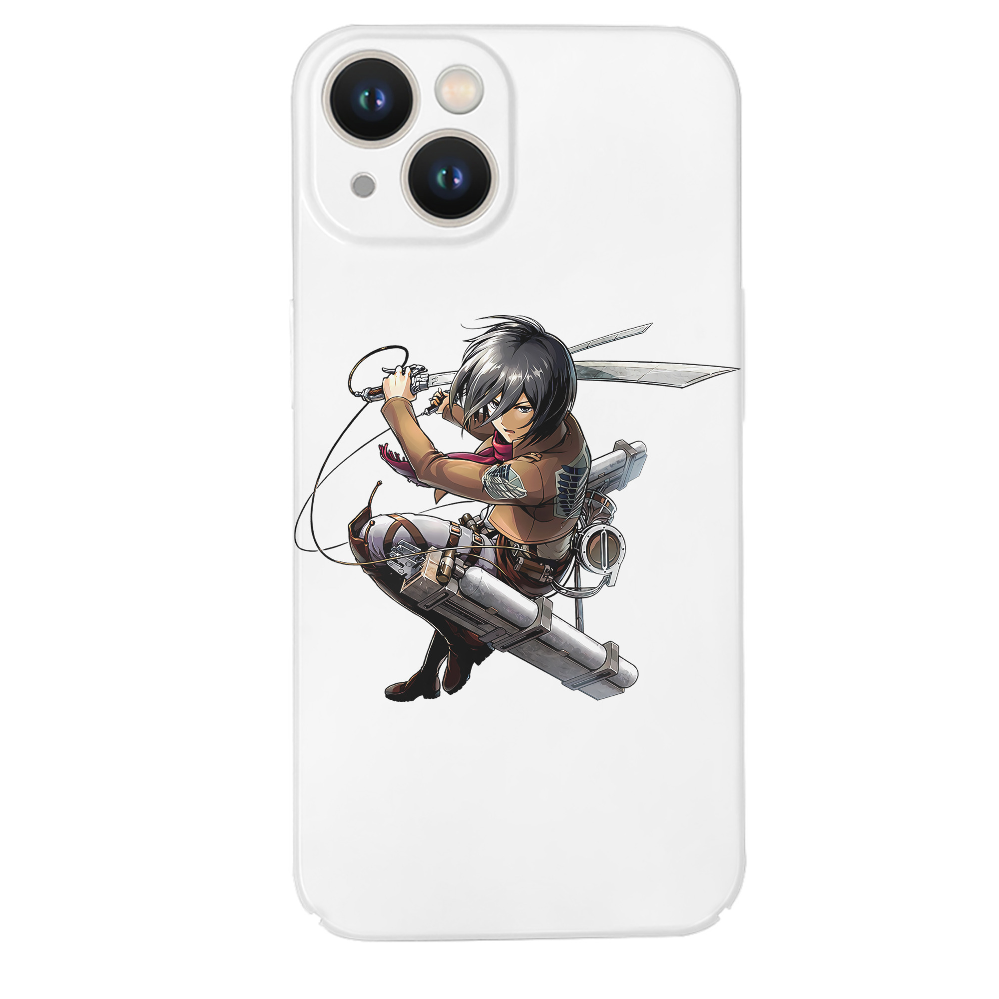 （画像用） 進撃の巨人 ミカサ·アッカーマン Attack on Titan Mikasa Ackerman 【iPhone 14シリーズ対応】ハードケース